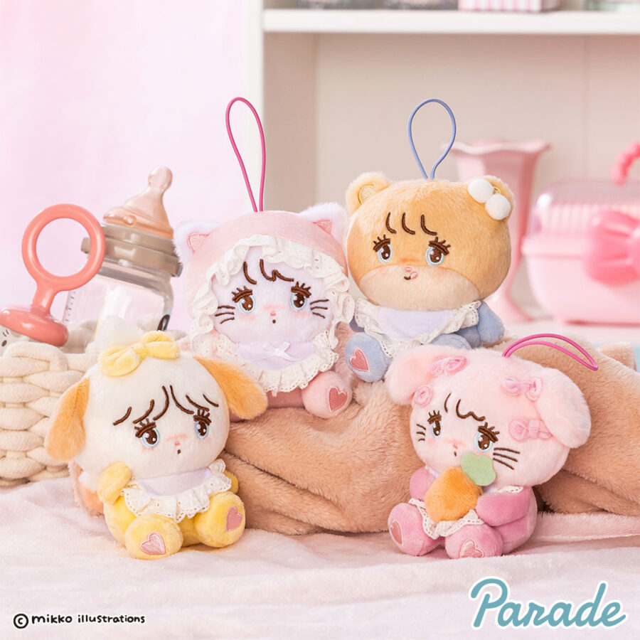 mikko characters ふわふわBABYマスコット
